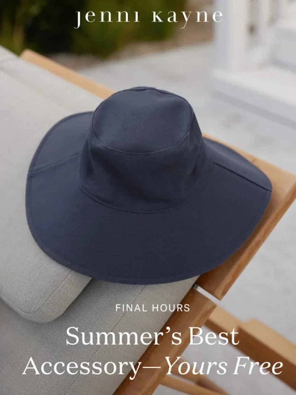 Jenni Kayne Black Wide-Brim Sun Hat